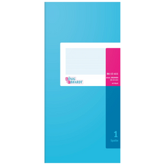 Spaltenbuch | 2/3 A4, 80 Seiten, 1 Spalten, Karton, magenta/hellblau