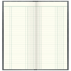 Spaltenbuch | 2/3 A4, 288 Seiten, 1 Spalten, Kunststoff, grau