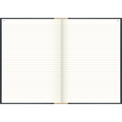Geschäftsbuch, A4, 192 Blatt / 384 Seiten, liniert, Deckenband, 80 g/m², grau