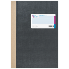 Geschäftsbuch | A4, 384 Seiten, mit Seitenzahlen, liniert, Kunststoff, grau