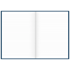 Geschäftsbuch | A4, 192 Seiten, liniert, Kunststoff, blau