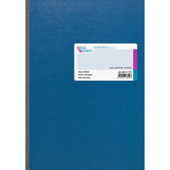 Kladde, A4, 96 Blatt / 192 Seiten, liniert, Steifbroschur, hochglanzlackierte Deckelpappe mit Strukturprägung, 70 g/m², blau