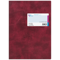 Geschäftsbuch | A4, 192 Seiten, kariert, Kunststoff, rot