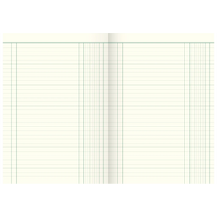 Spaltenbuch | A4, 80 Seiten, 1 Spalten, Karton, magenta/hellblau