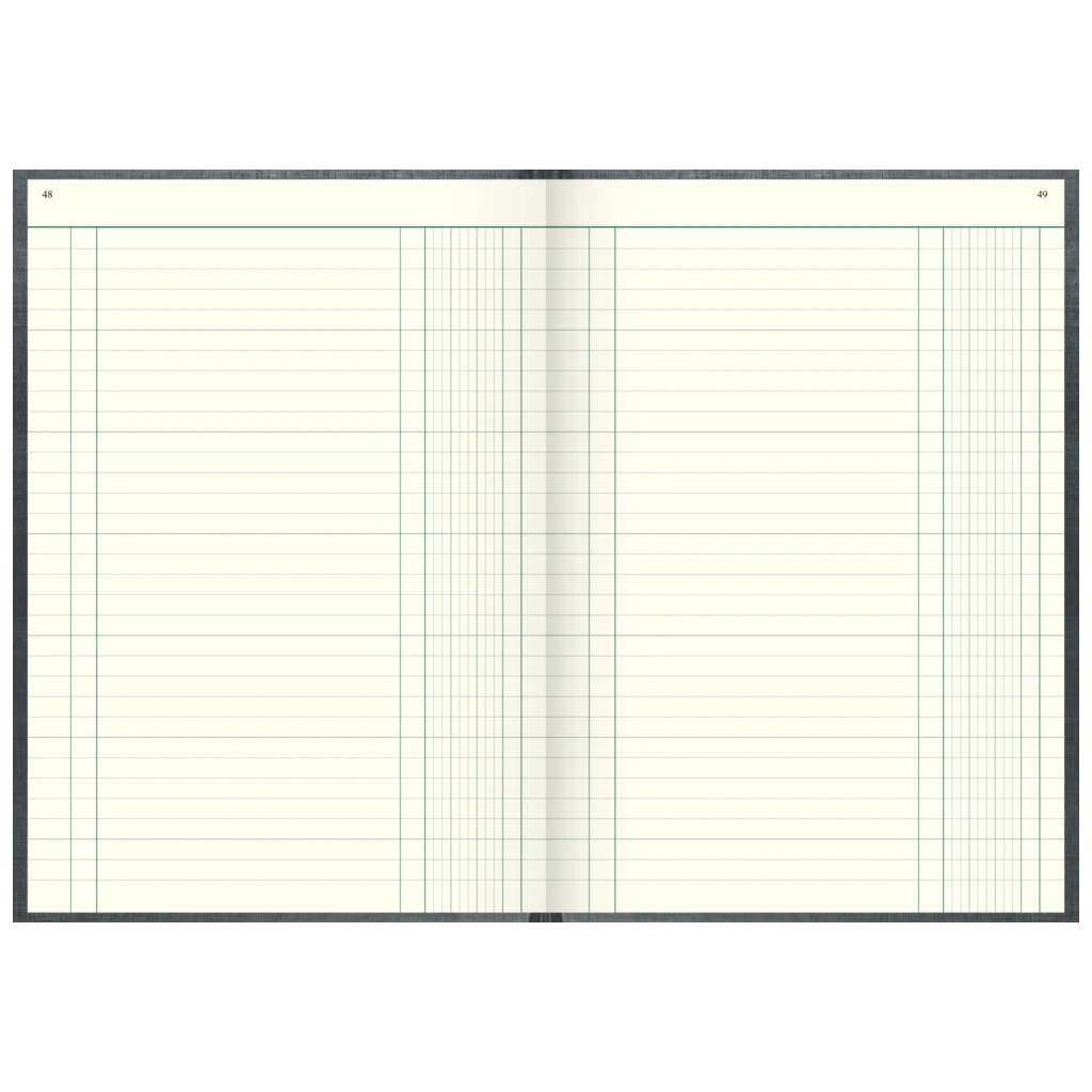 Spaltenbuch | A4, 192 Seiten, mit Seitenzahlen, 1 Spalten, Kunststoff, grau