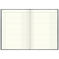 Spaltenbuch | A4, 192 Seiten, mit Seitenzahlen, 1 Spalten, Kunststoff, grau