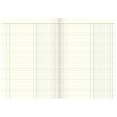 Spaltenbuch | A4, 80 Seiten, 2 Spalten, Karton, magenta/hellblau