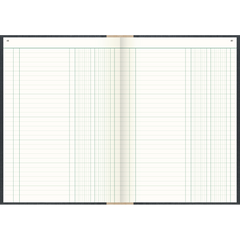 Spaltenbuch, A4, 192 Blatt / 384 Seiten, Spaltenschema, Deckenband, 80 g/m², grau