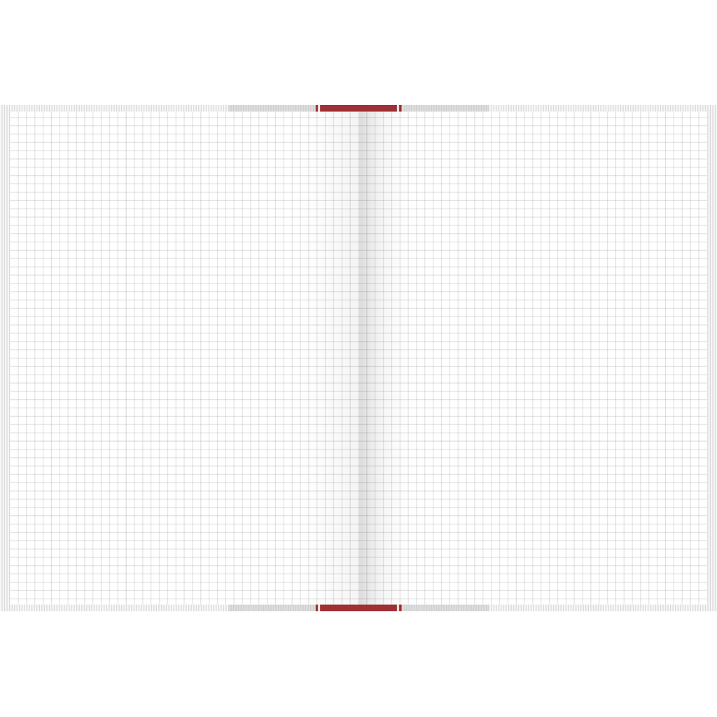 Geschäftsbuch, A4, 96 Blatt / 192 Seiten, stabiler Einband, matt cellophaniert, abwischbar, mit aufgedrucktem Deckelschild, 60 g/m², rot