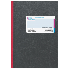 Kladde | A5, 192 Seiten, kariert, Karton, schwarz