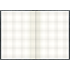 Geschäftsbuch, A5, 96 Blatt / 192 Seiten, kariert, Deckenband, 80 g/m², grau