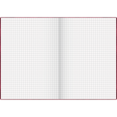 Geschäftsbuch, A5, 96 Blatt / 192 Seiten, Kunststoff, flexibel, 70 g/m², rot