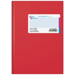 Geschäftsbuch | A5, 192 Seiten, kariert, Kunststoff, rot