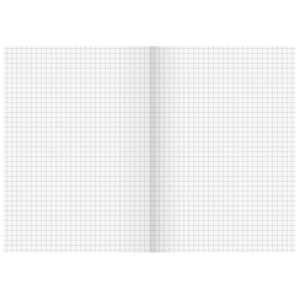 Kladde | A5, 96 Seiten, kariert, Karton, rot