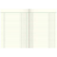 Spaltenbuch | A5, 80 Seiten, 1 Spalten, Karton, magenta/hellblau