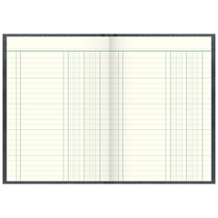 Spaltenbuch | A5, 288 Seiten, 2 Spalten, Kunststoff, grau