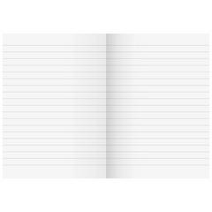 Kladde | A6, 192 Seiten, liniert, Karton, blau