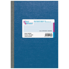 Kladde | A6, 192 Seiten, liniert, Karton, blau