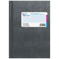 Geschäftsbuch | A6, 192 Seiten, kariert, Kunststoff, grau