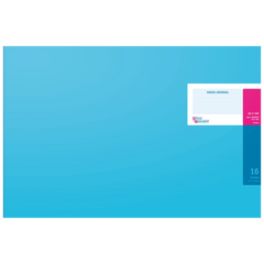 Vario-Journal mit Kopfleiste | A4 quer, 96 Seiten, Konten-Journal, Karton, magenta/hellblau