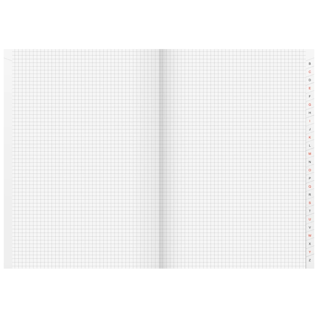 Kladde | A4, 192 Seiten, kariert, Karton, rot