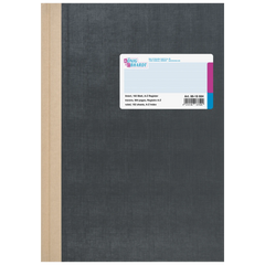 Registerbuch | A4, 384 Seiten, liniert, Kunststoff, grau