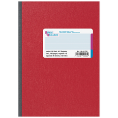 Kladde | A5, 192 Seiten, kariert, Karton, rot