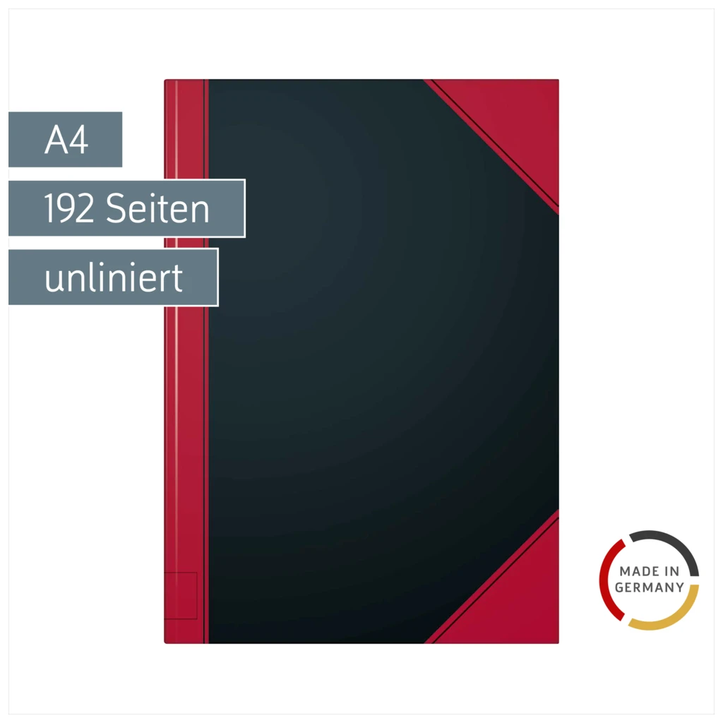 Notizbuch Chinabuch | A4, unliniert, schwarz