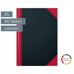 Notizbuch Chinabuch | A5, unliniert, schwarz