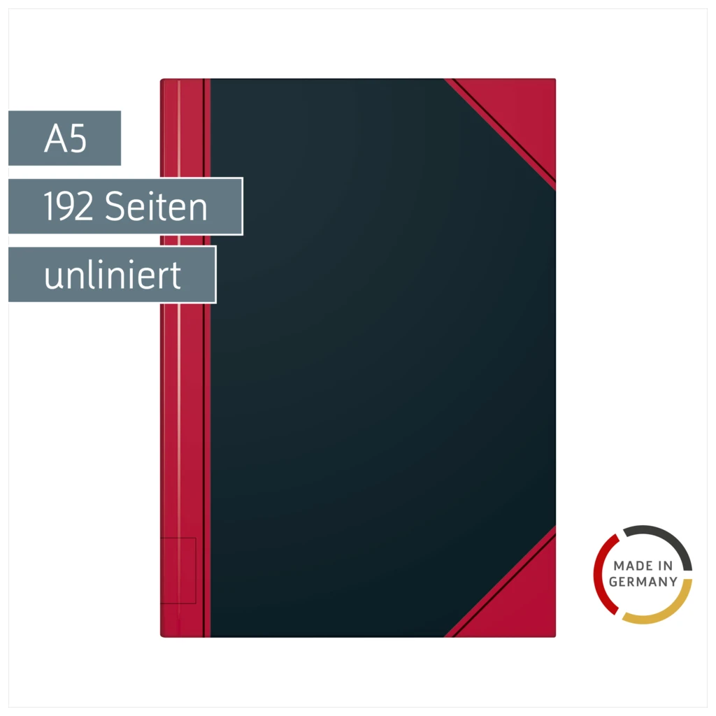 Notizbuch Chinabuch | A5, unliniert, schwarz