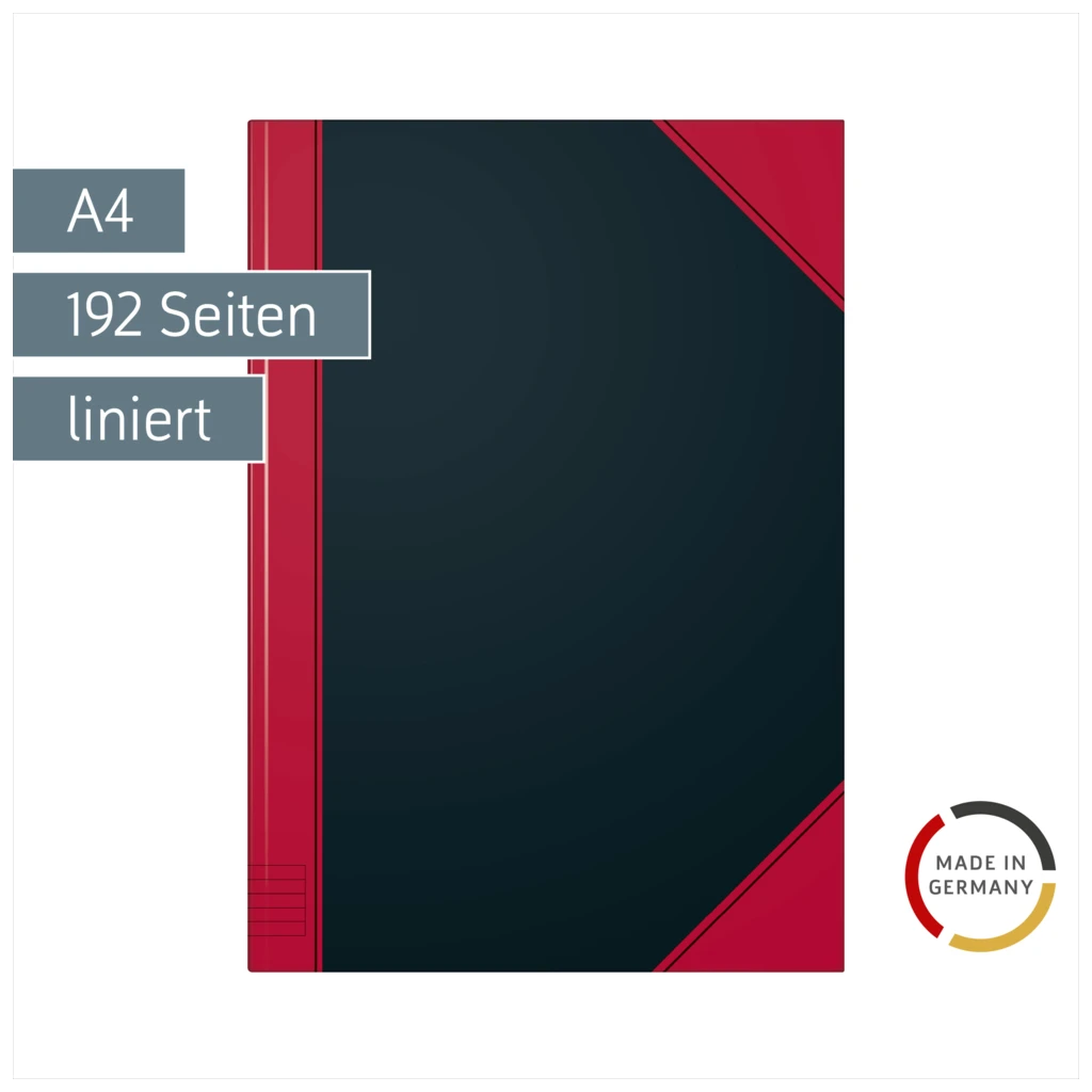 Notizbuch Chinabuch | A4, liniert, schwarz