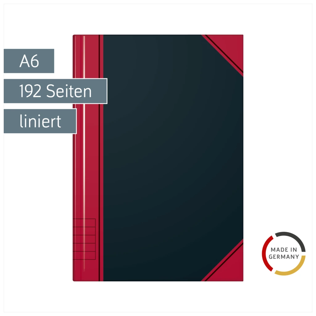 Notizbuch Chinabuch | A6, liniert, schwarz