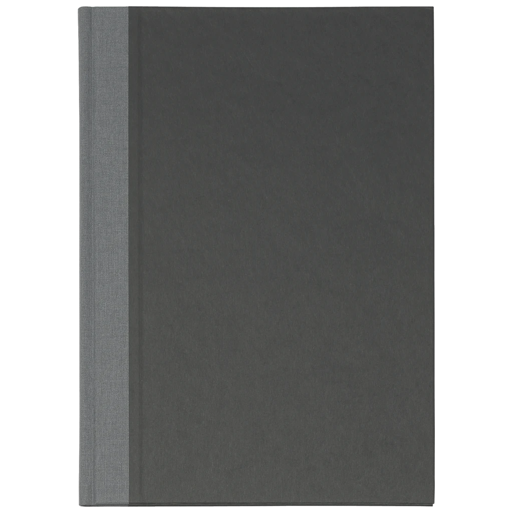 Protokoll- und Konferenzbuch | A4, kariert, schwarz