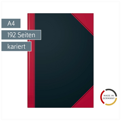 Notizbuch Chinabuch | A4, kariert, schwarz