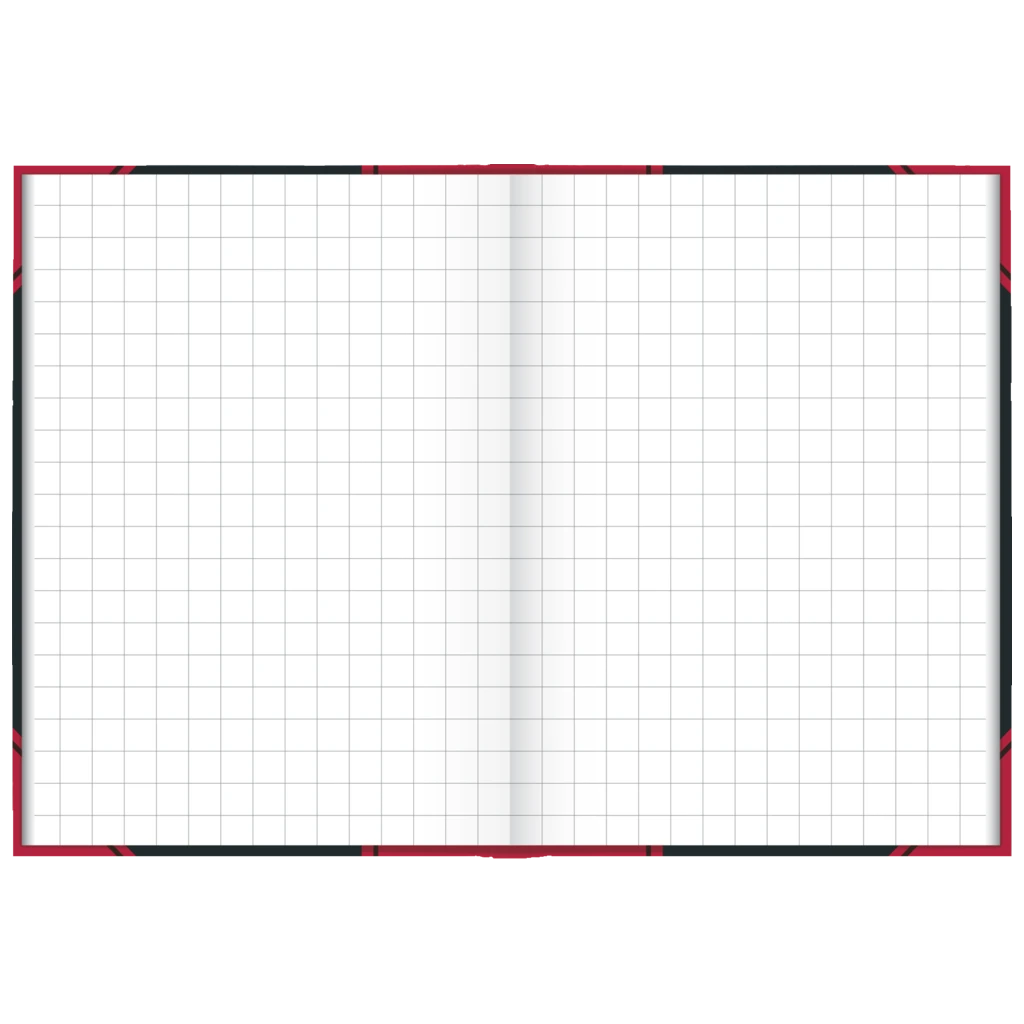 Notizbuch Chinabuch | A7, kariert, schwarz