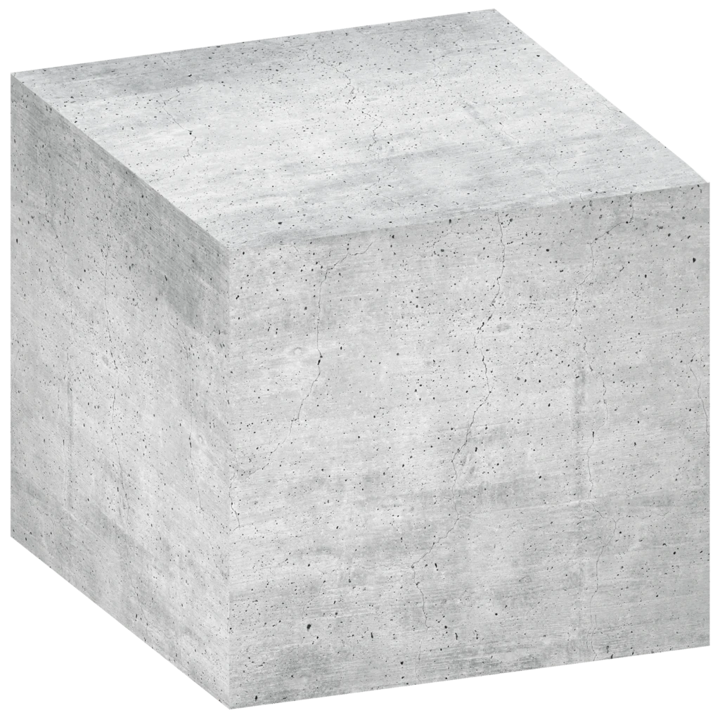 Zettelwürfel „Beton“ | 700 Blatt, grau