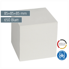 Zettelwürfel Recycling | 650 Blatt, grau