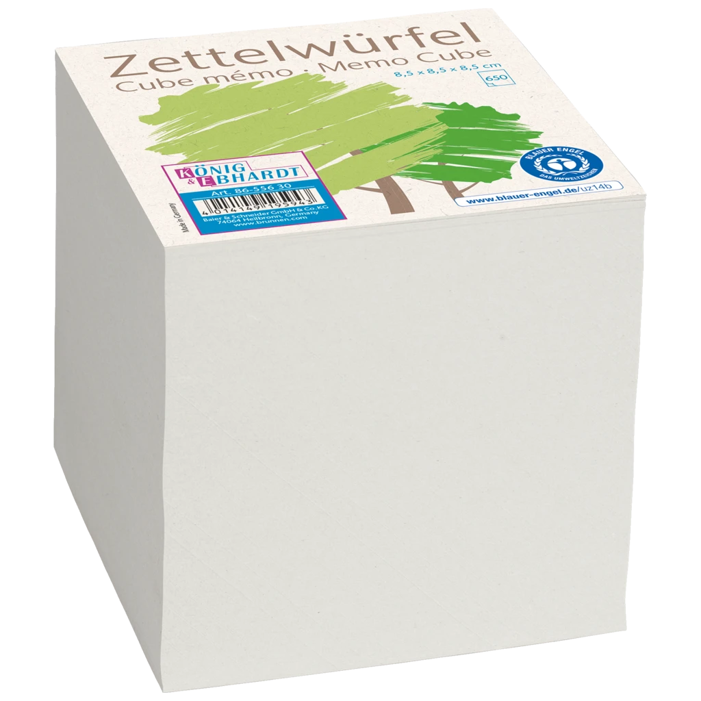 Zettelwürfel Recycling | 650 Blatt, grau