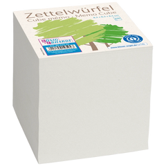 Zettelwürfel Recycling | 650 Blatt, grau