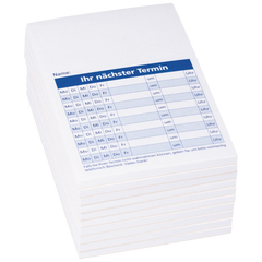 Notizblöcke „Termine“ | A7, 50 Blatt, 10 Stück