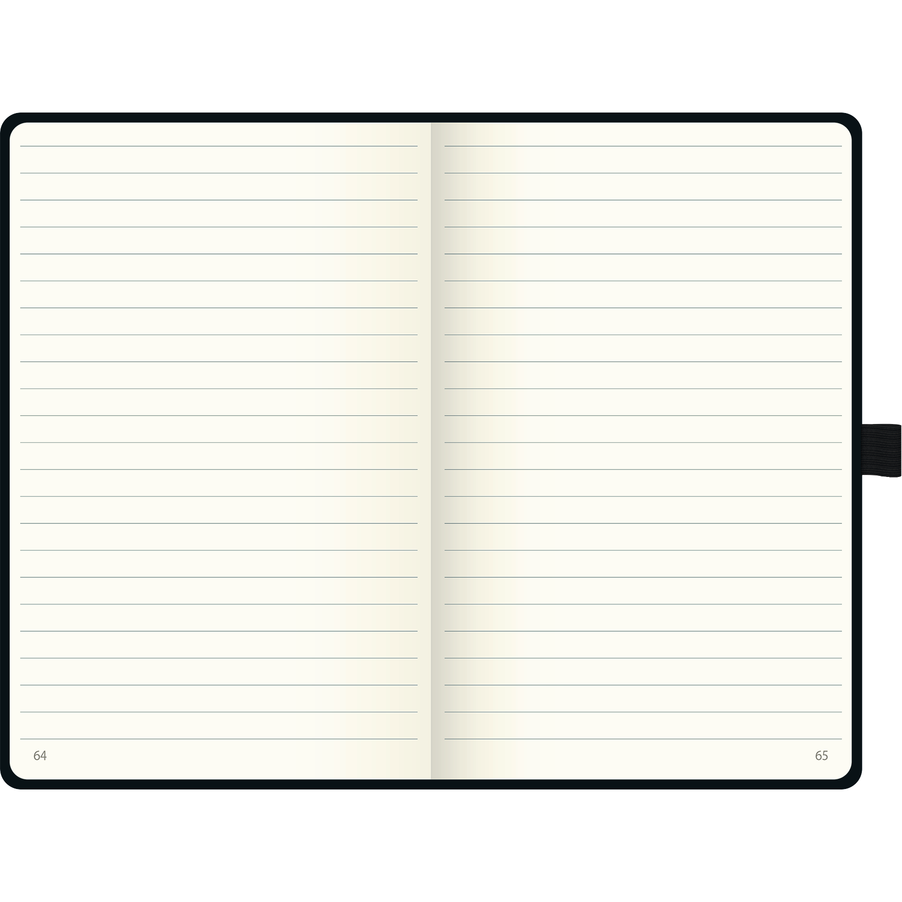Notizbuch Kompagnon White, A5, 192 Seiten, liniert, weiß